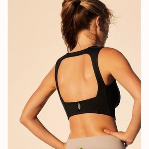 Free People Movement What a Feeling Bustier Sports Bra Top Black Small